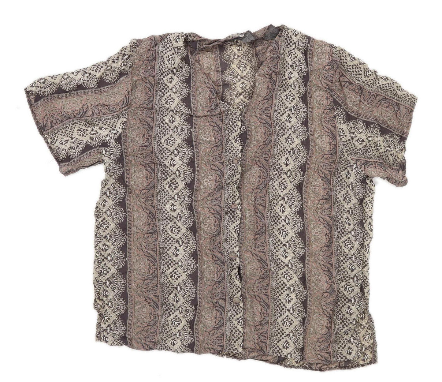 Preworn Womens Size 20 Abstract Multi-Coloured Top (Regular)