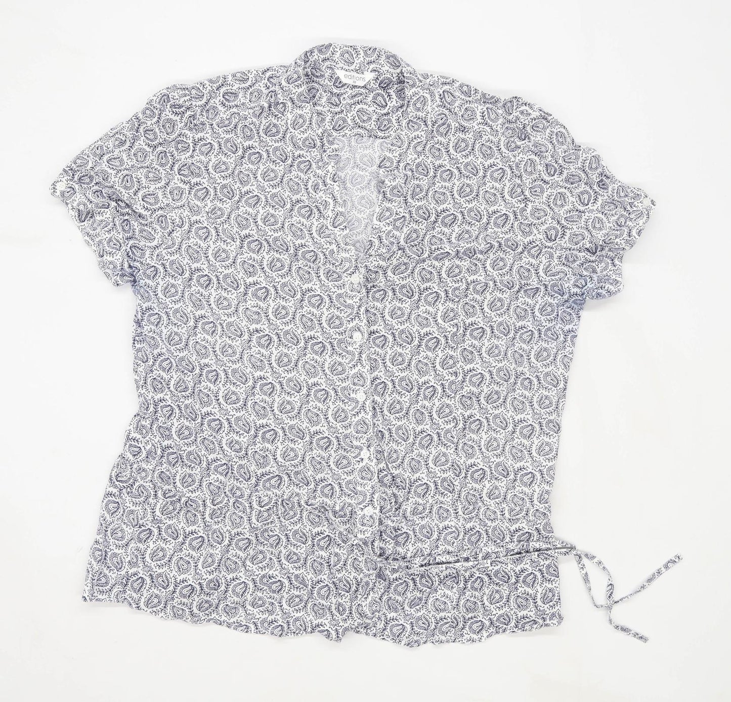 Editions Womens Size 18 Floral Cotton Multi-Coloured Shirt (Regular)