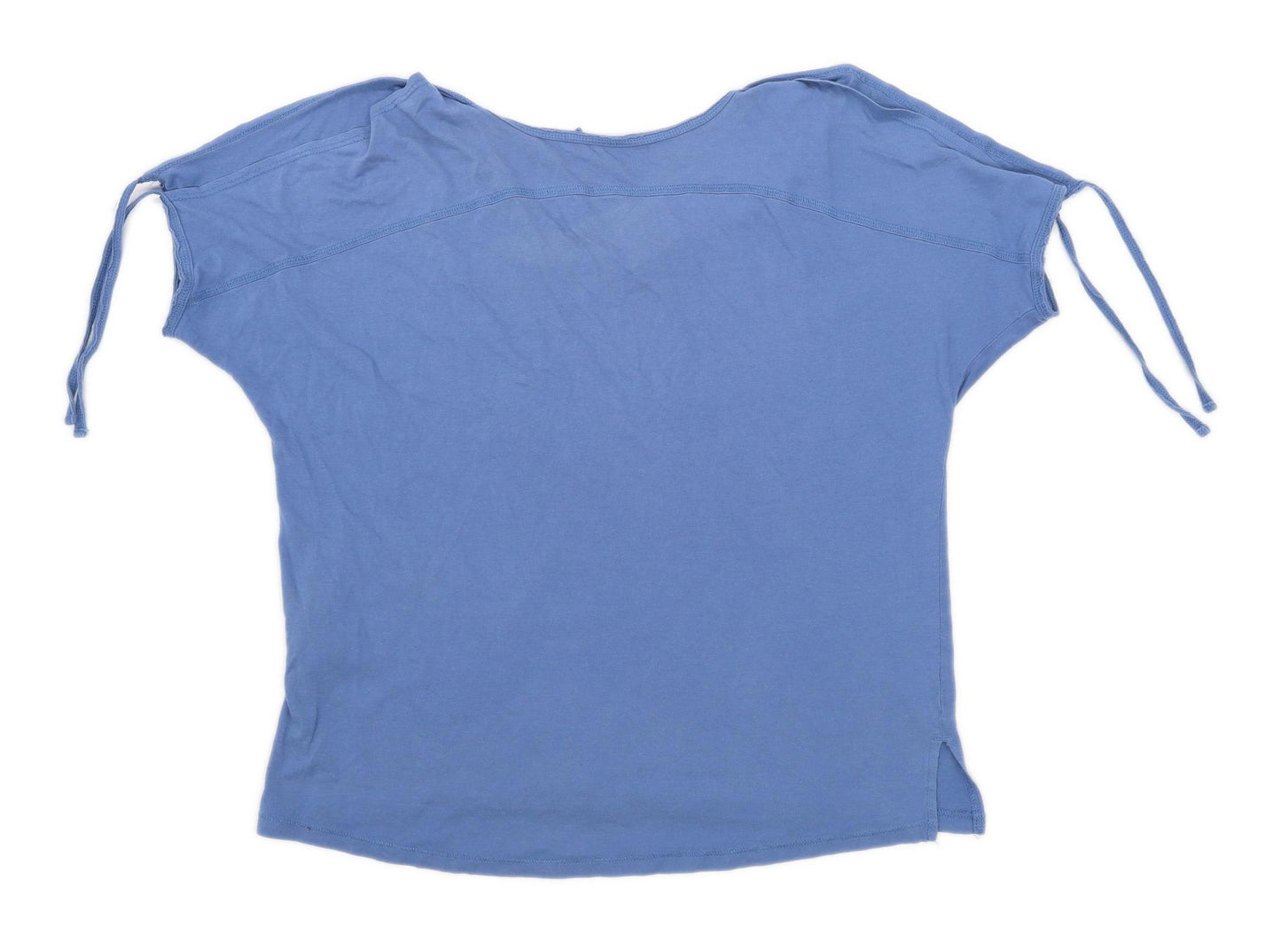 Next Womens Size 8 Cotton Blue Top (Regular)