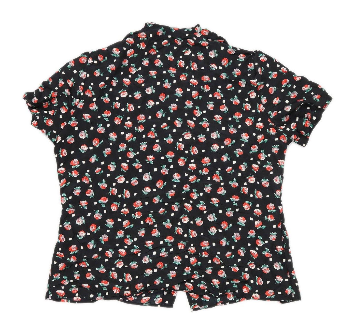 St Michael Womens Size 18 Floral Multi-Coloured Blouse (Regular)