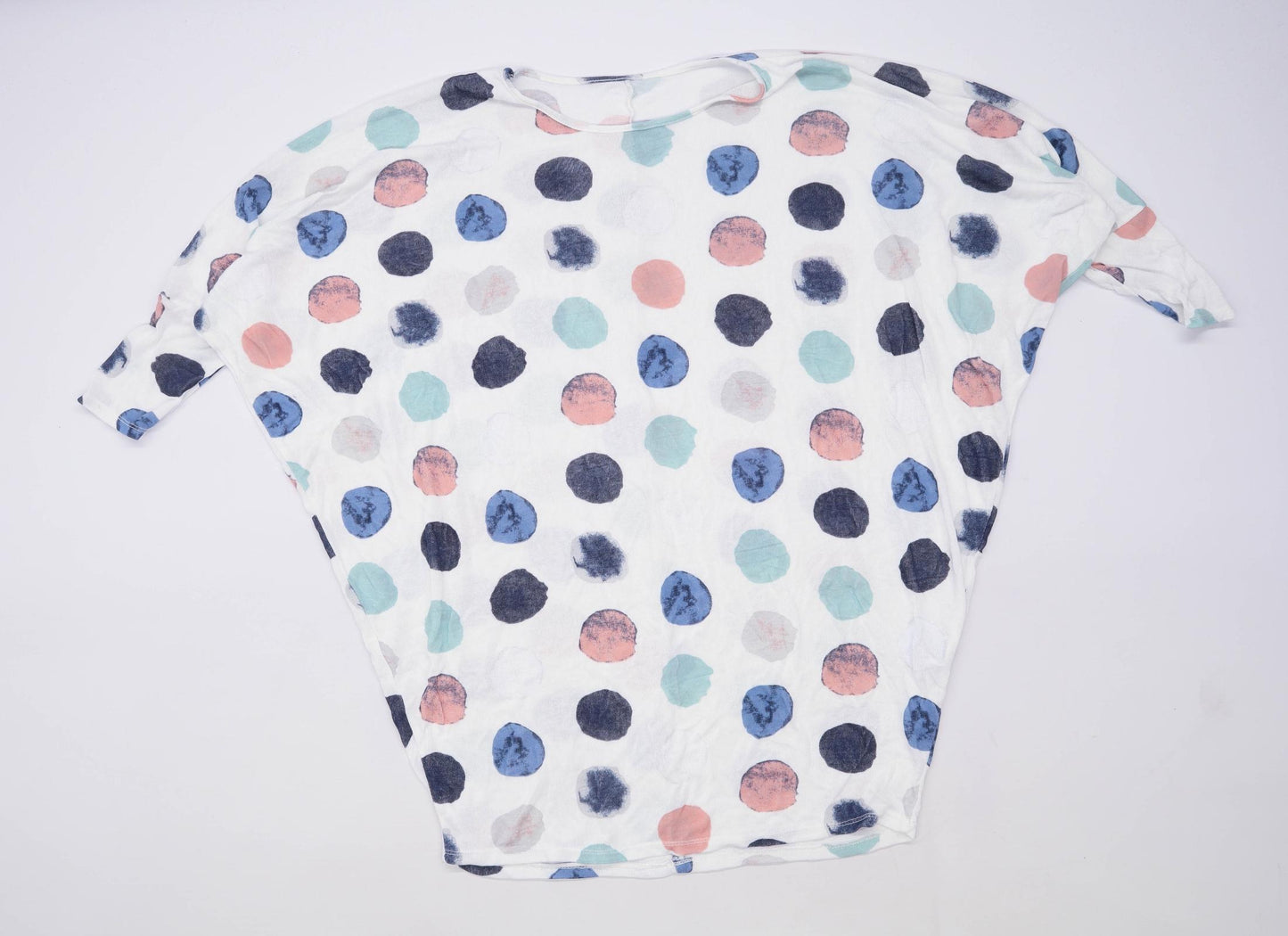 Preworn Womens One Size Spotted Multi-Coloured Top (Regular)