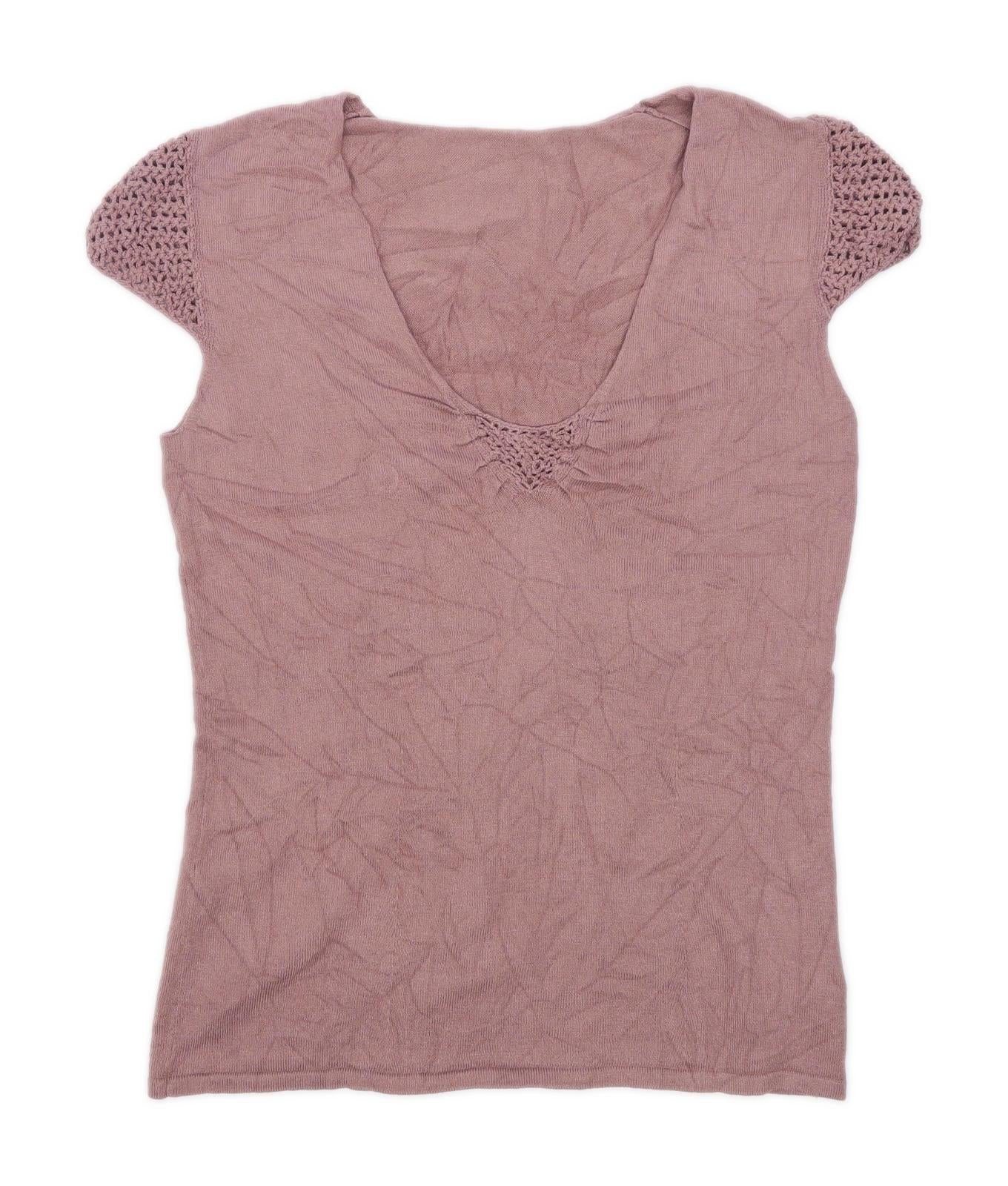 New Look Womens Size 12 Brown Top (Regular)
