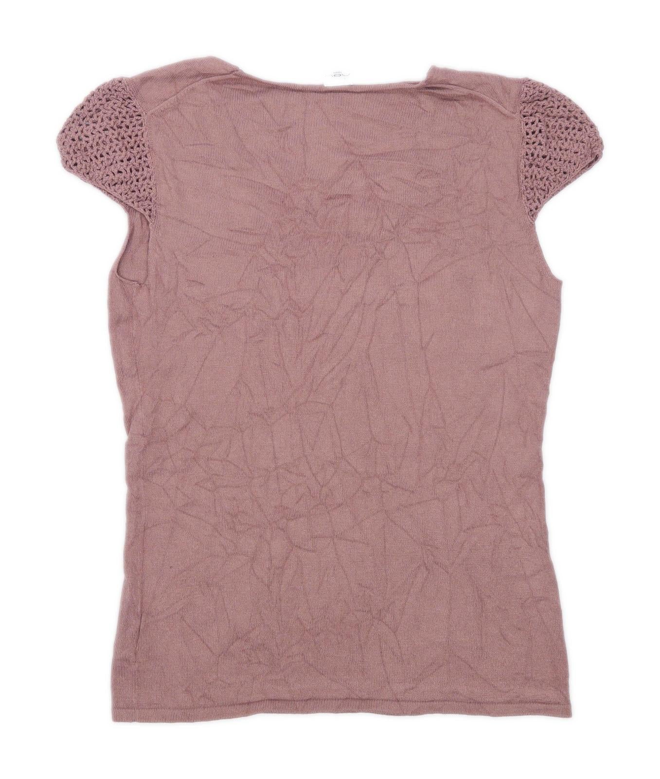 New Look Womens Size 12 Brown Top (Regular)