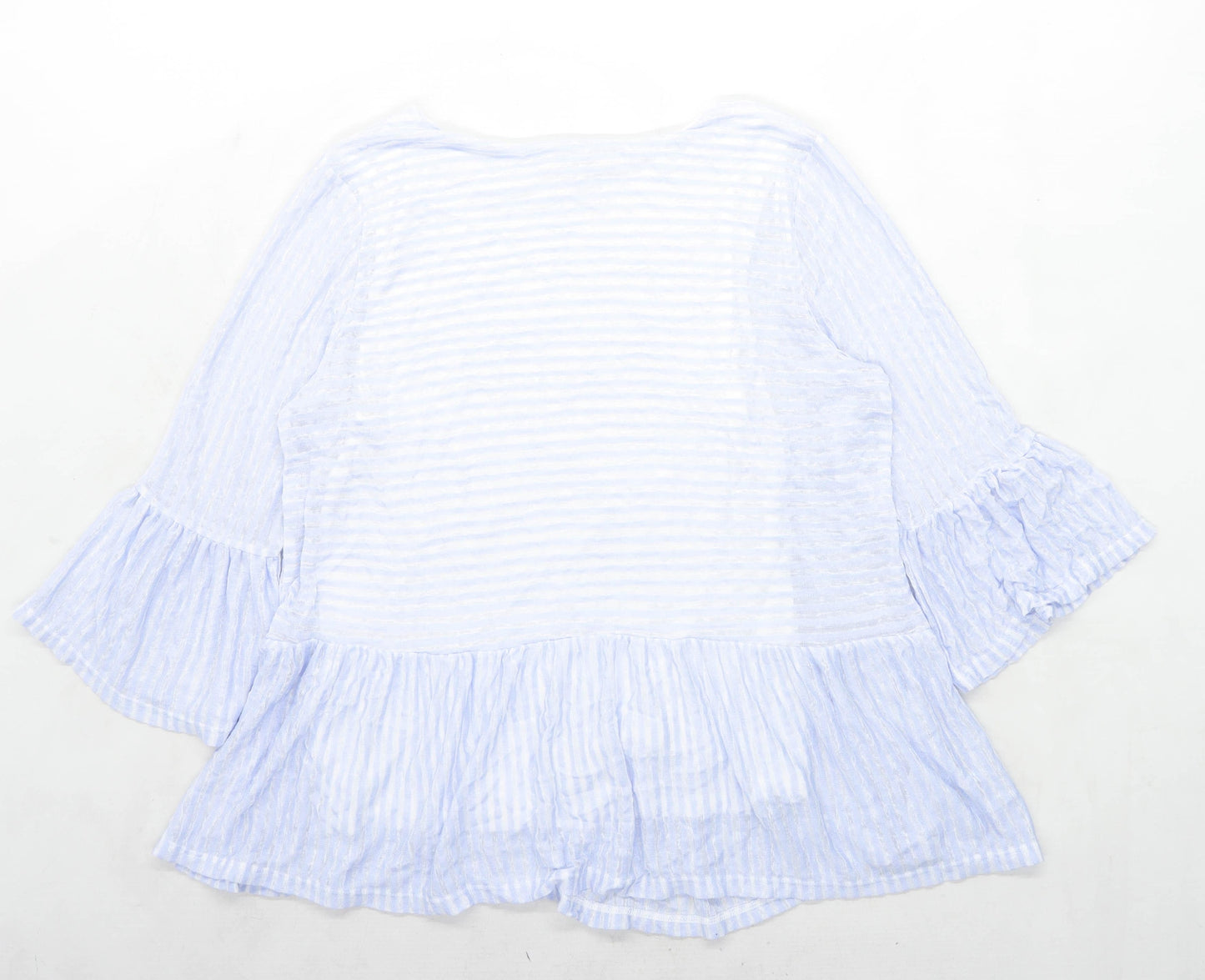 Phase Eight Womens Size 12 Striped Blue Top (Regular)