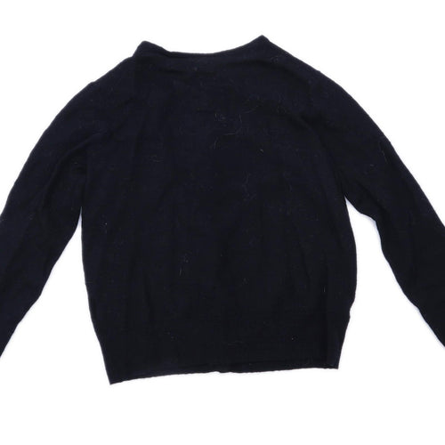 Uniqlo Womens Size S Wool Black Cardigan (Regular)