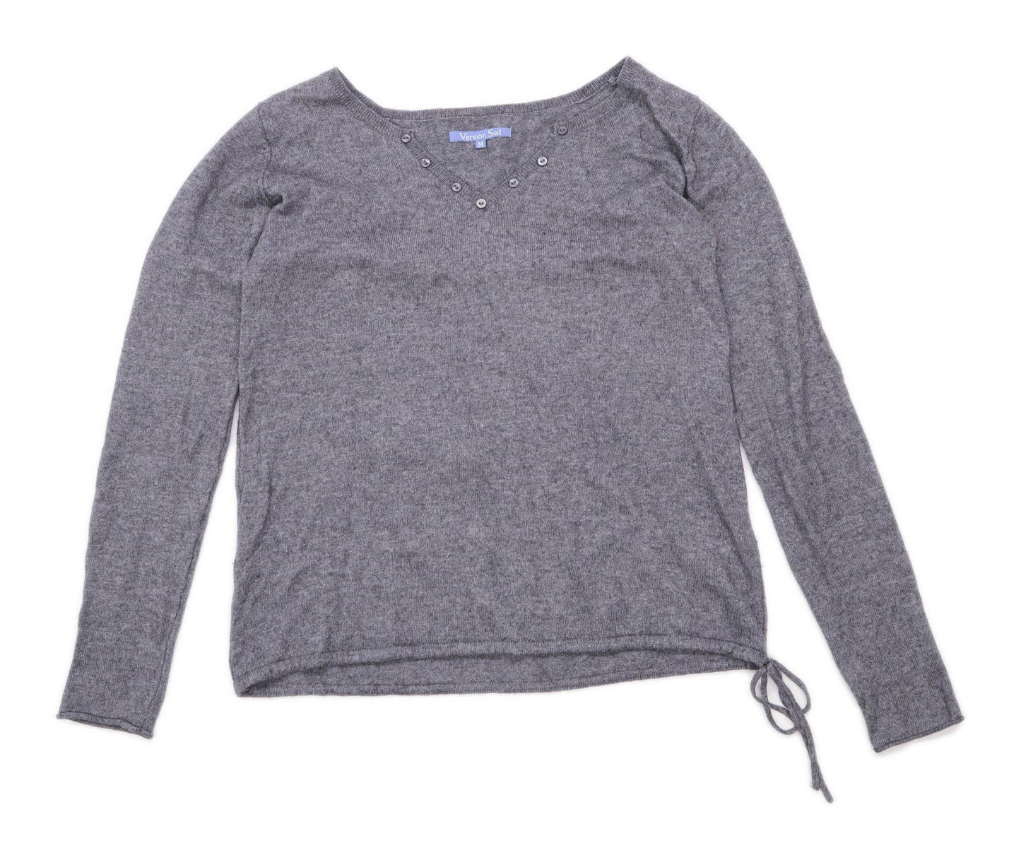 Version Sud Womens Size M Graphic Grey Karl Marc John Top (Regular)