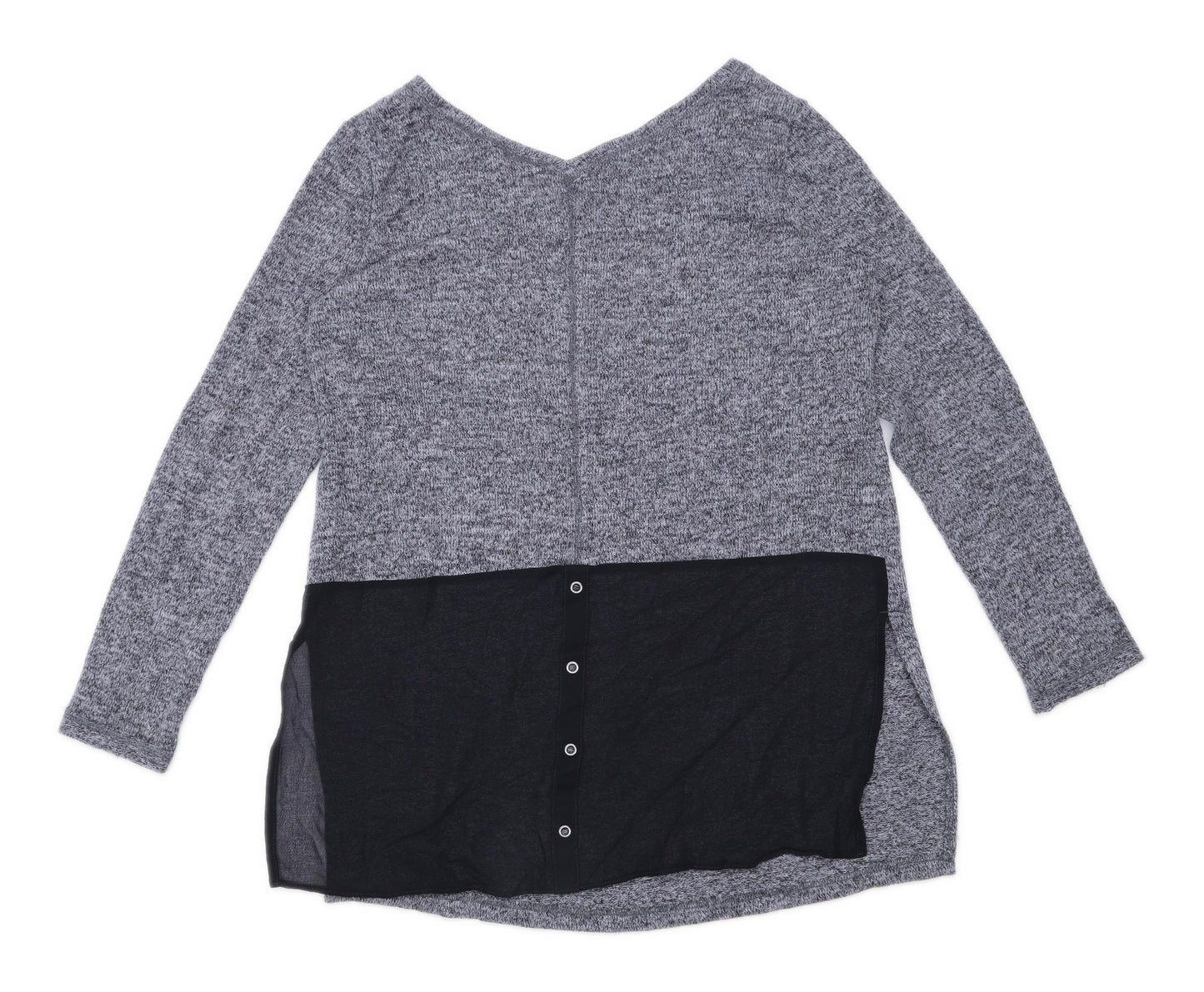 Next Womens Size 16 Grey Top (Petite)