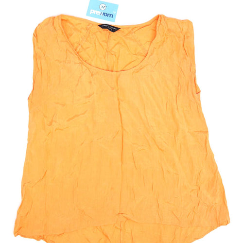 Dorothy Perkins Womens Size 14 Orange Vest Top (Regular)