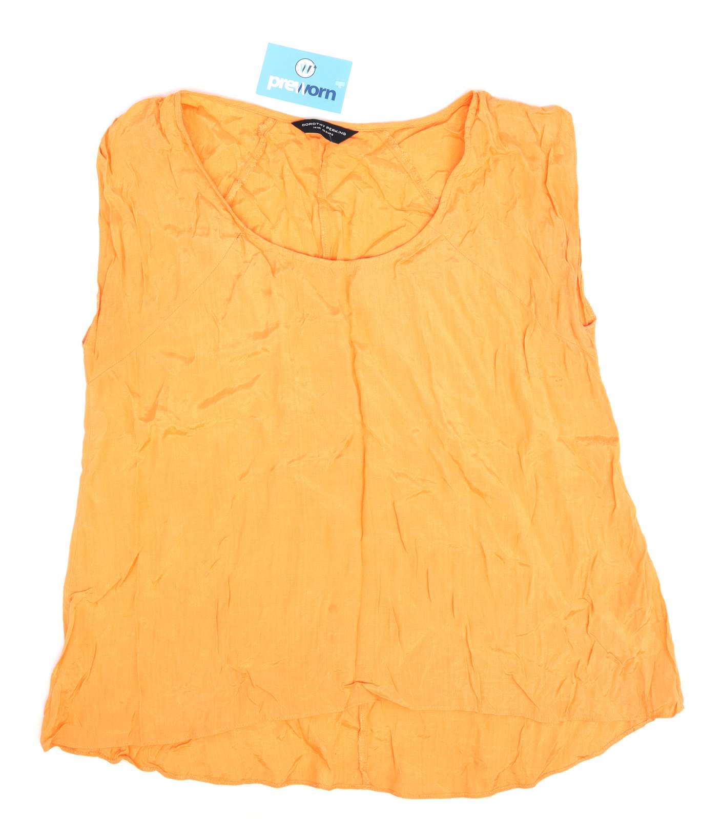 Dorothy Perkins Womens Size 14 Orange Vest Top (Regular)
