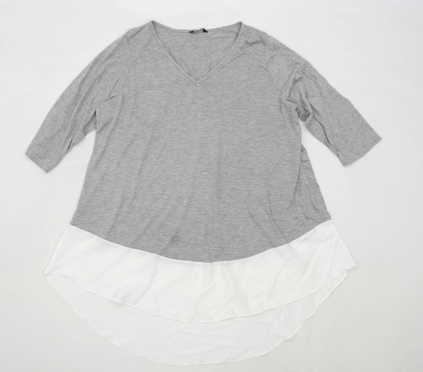 Marina Kaneva Womens Size 18 Grey Top (Regular)