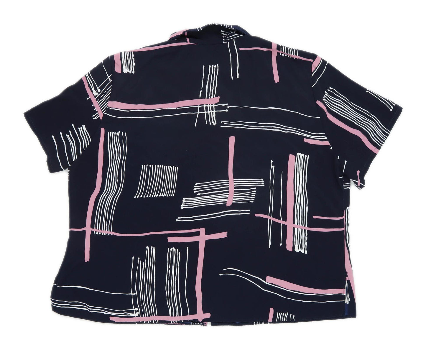 Classics Womens Size 24 Abstract Blue Blouse (Regular)