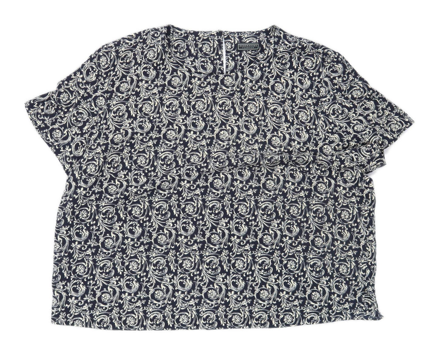 Debenhams Womens Size 22 Multi-Coloured Top (Regular)