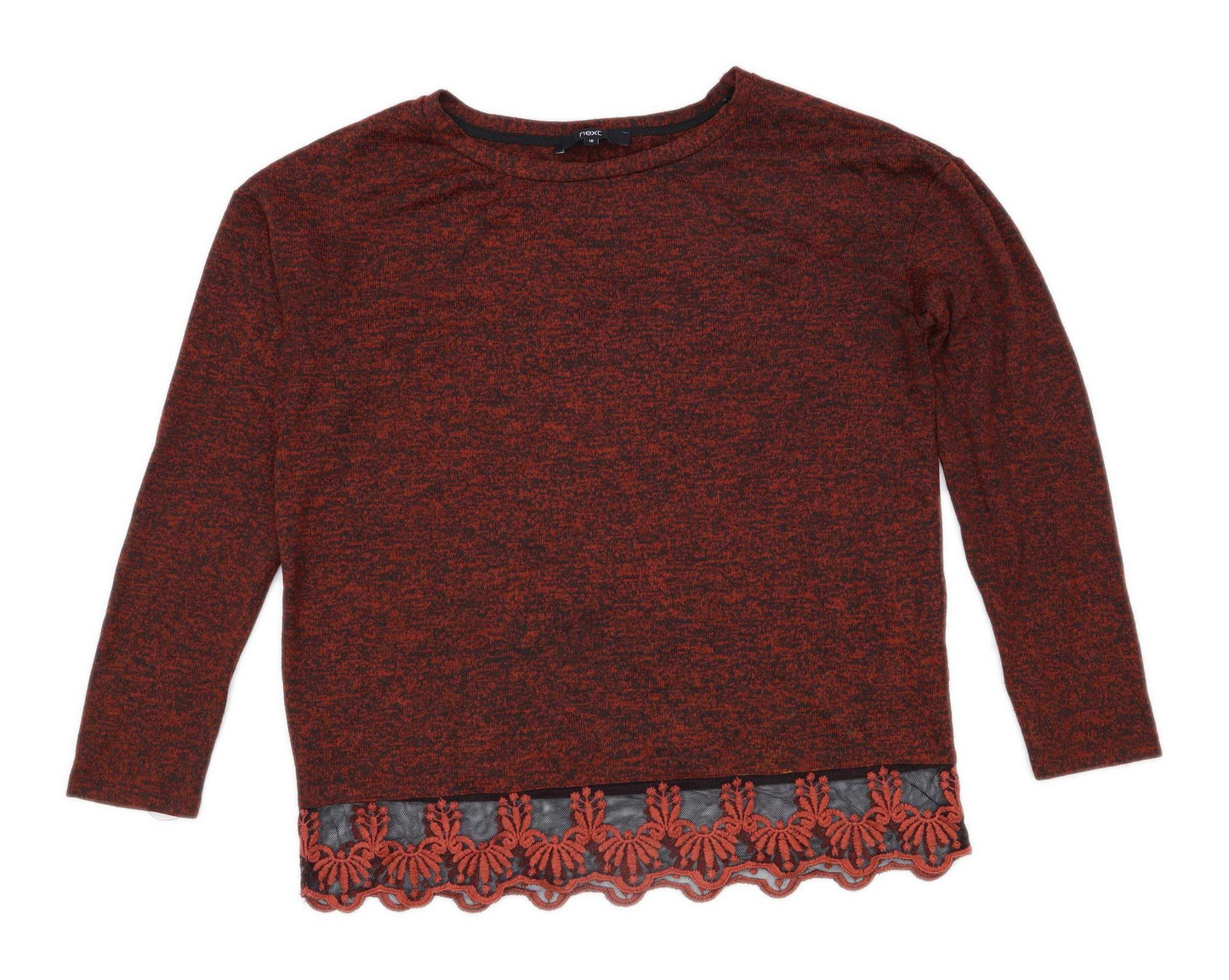 Next Womens Size 10 Red Top (Regular)