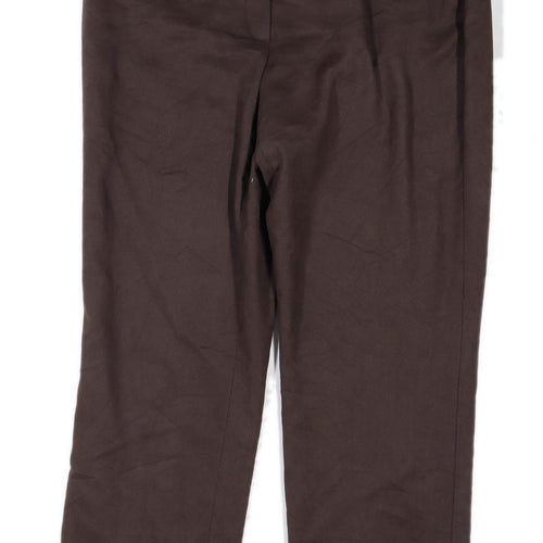 Womens Gerry Weber Brown Trousers Size 18/L31