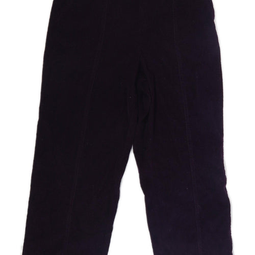 Womens Isle Purple Corduroy Trousers Size 10/L24