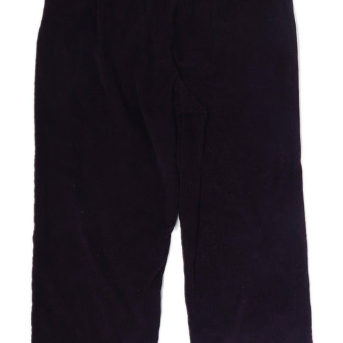 Womens Isle Purple Corduroy Trousers Size 10/L24
