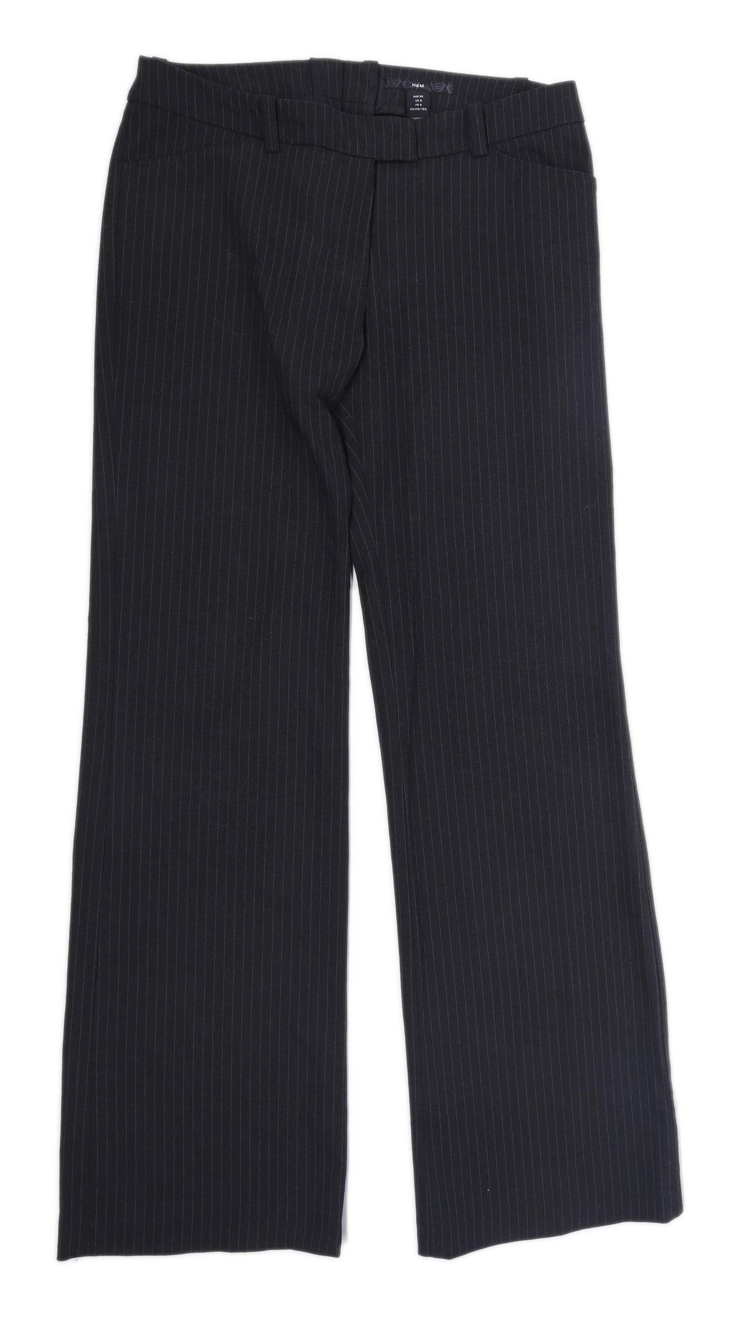 Womens H&M Grey Trousers Size 10/L30