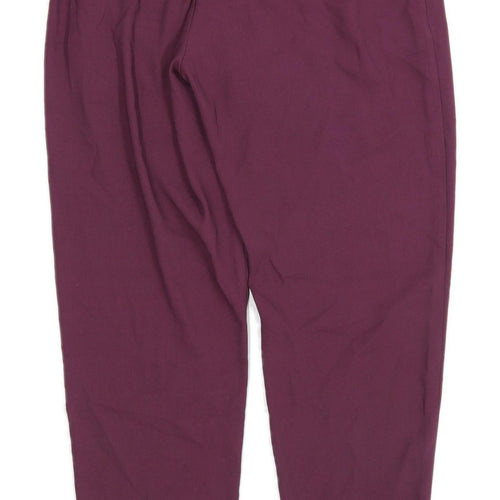 Womens Holly Whyte Burgundy Trousers Size S/L30