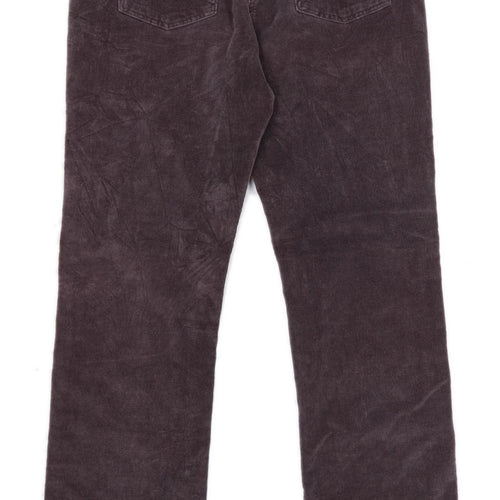 Womens InTown Brown Corduroy Trousers Size W34/L31