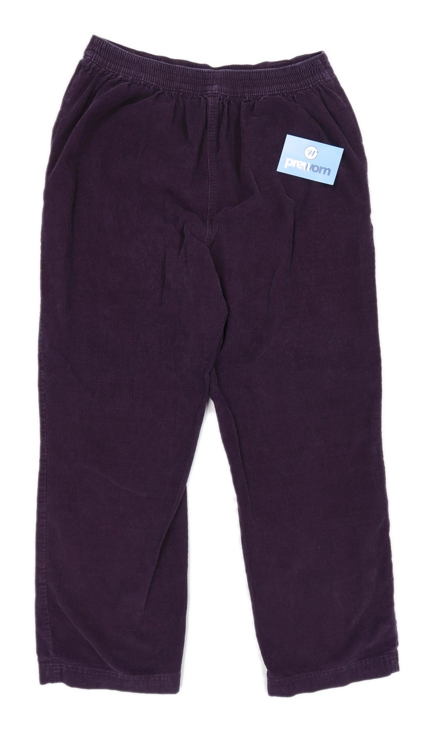 Womens Isle Purple Corduroy Trousers Size 12/L26