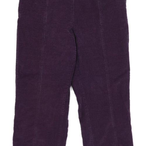 Womens Isle Purple Corduroy Trousers Size 12/L26