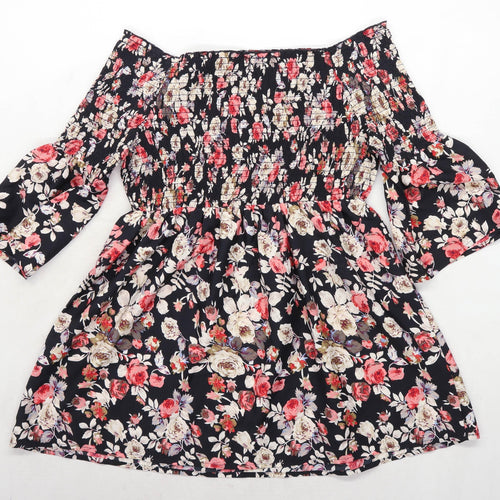 Pep & Co Womens Size 12 Off Shoulder Black Dress (Regular)