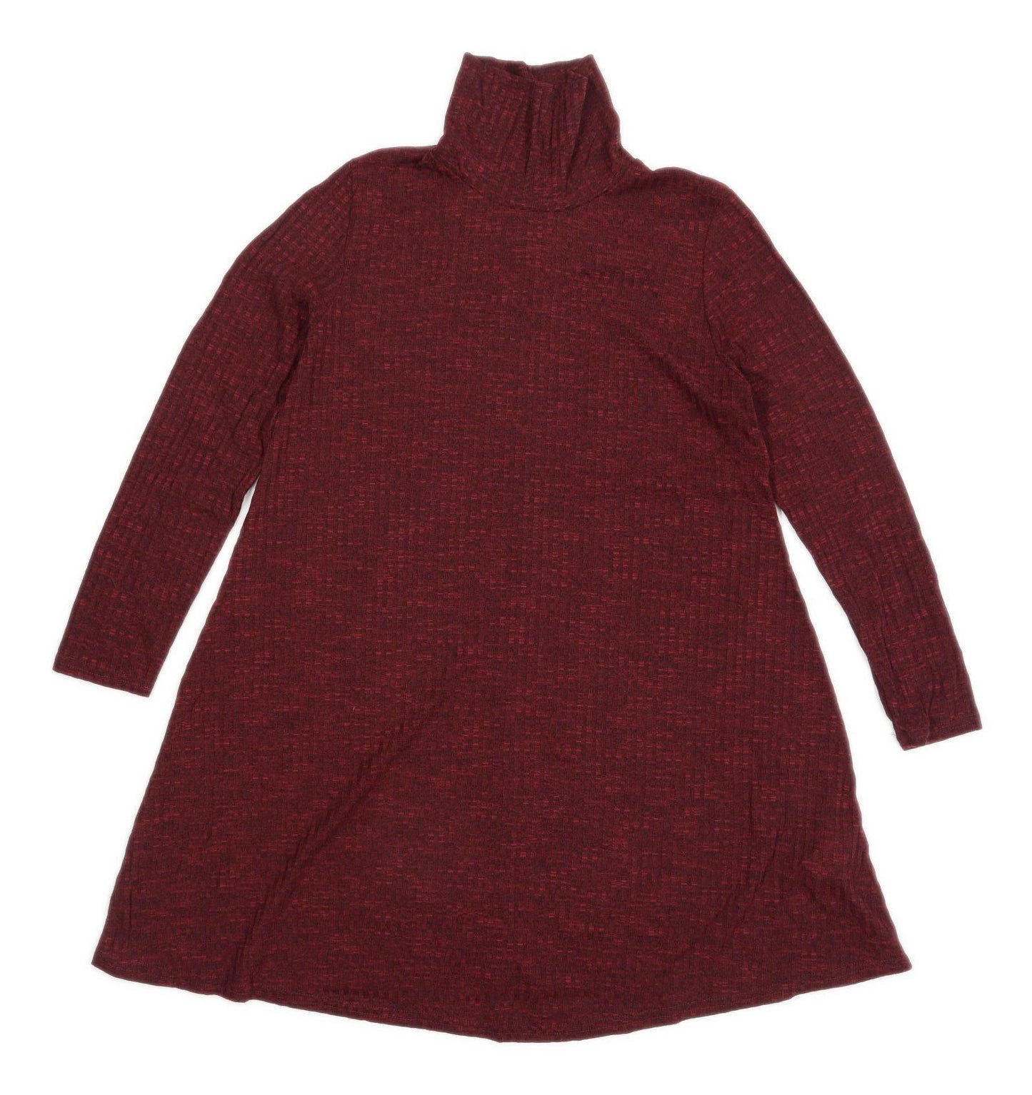 New Look Womens Size 14 Burgundy Dress (Regular)