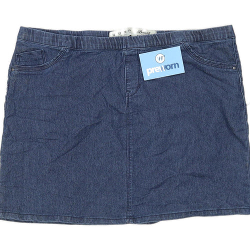 Denim Co Womens Size 14 Denim Blue Skirt (Regular)