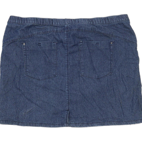 Denim Co Womens Size 14 Denim Blue Skirt (Regular)
