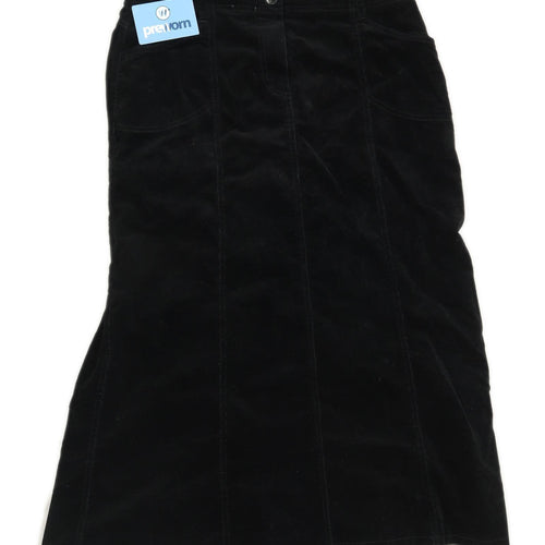 Zaffiri Womens Size 14 Cotton Blend Black Skirt (Regular)