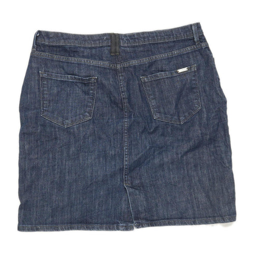 Cyrillus Womens Size 12 Denim Blue Skirt (Regular)