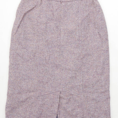 Cotswold Collections Womens Size 14 Wool Blend Purple Pencil Skirt (Regular)