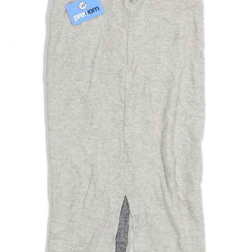 River Island Womens Size 10 Cotton Blend Grey Pencil Skirt (Regular)