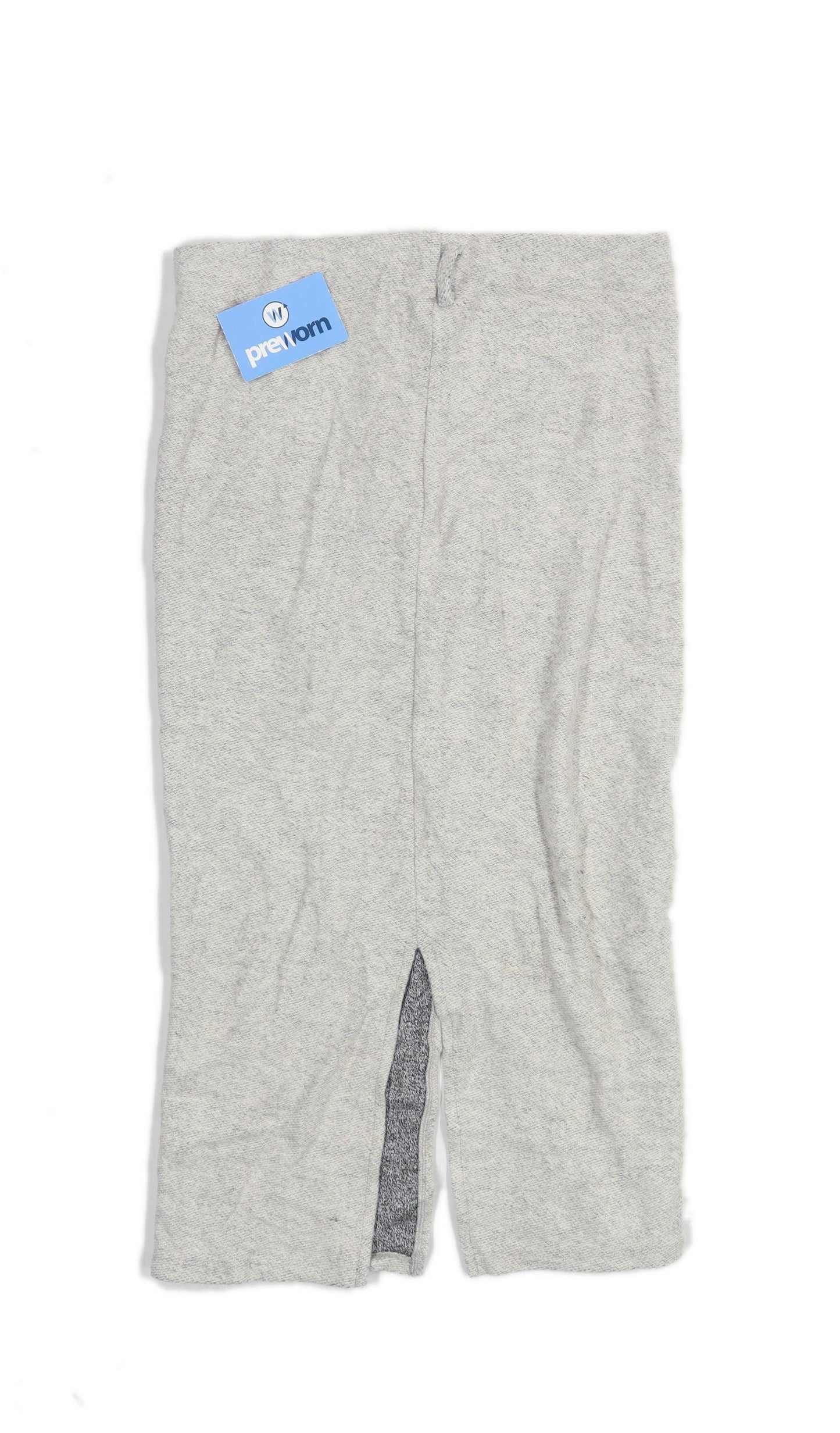 River Island Womens Size 10 Cotton Blend Grey Pencil Skirt (Regular)