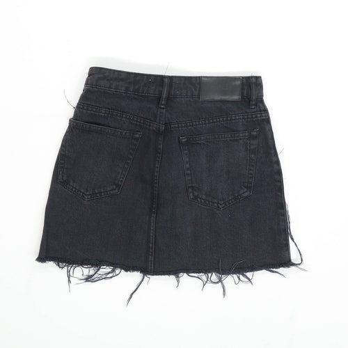 TRF Womens Size W26 Denim Black Skirt (Regular)