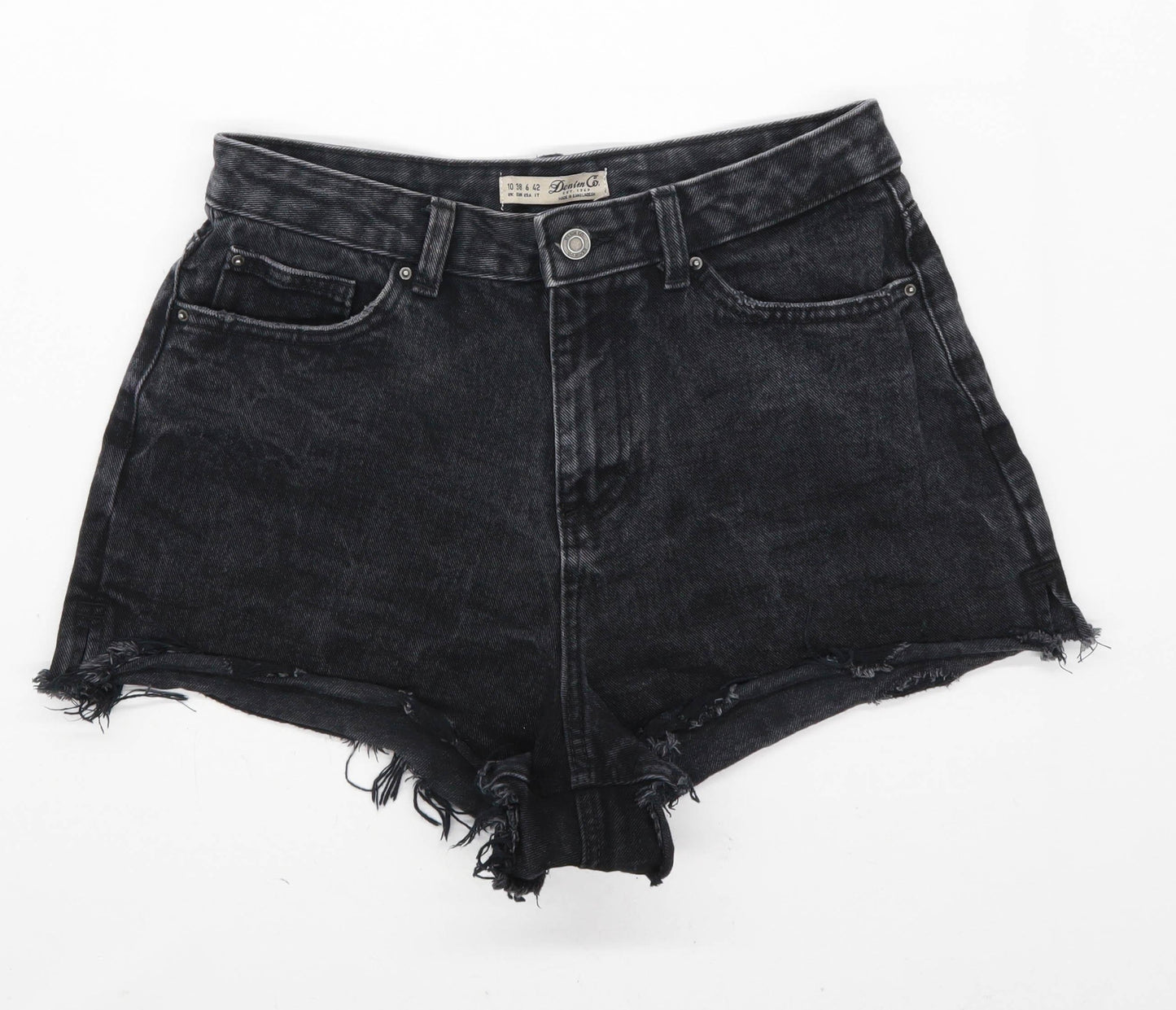 Womens Denim Co Black Denim Shorts Size 10/L1