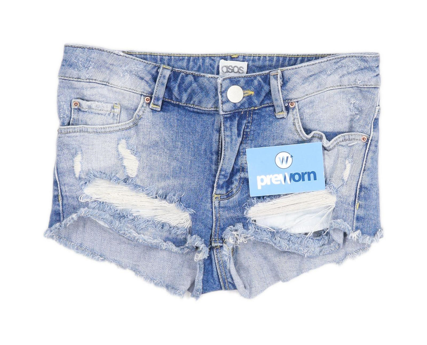 Womens Asos Blue Denim Shorts Size 6/L2