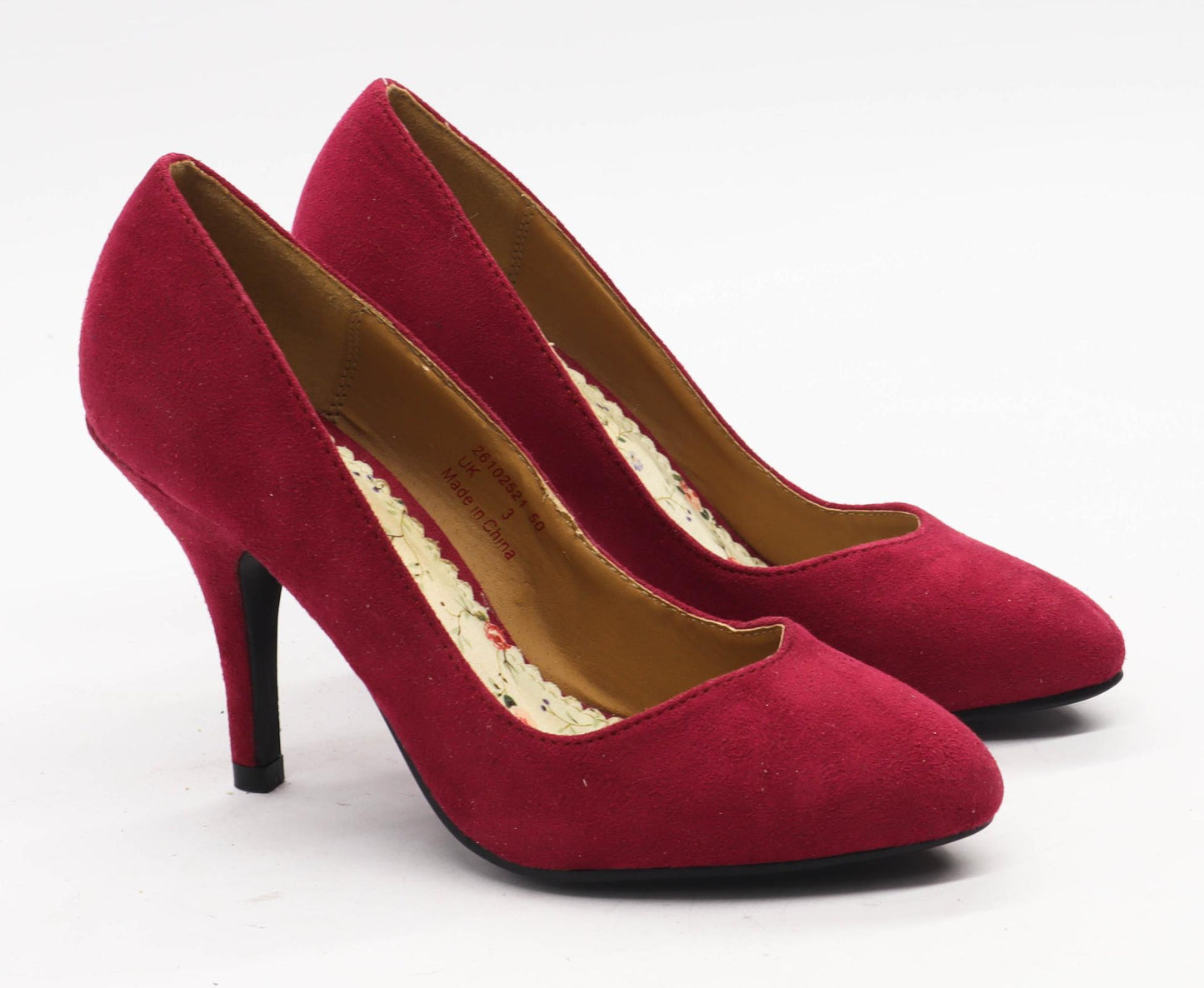 Red Level Womens UK Size 3 Pink Stiletto Heels