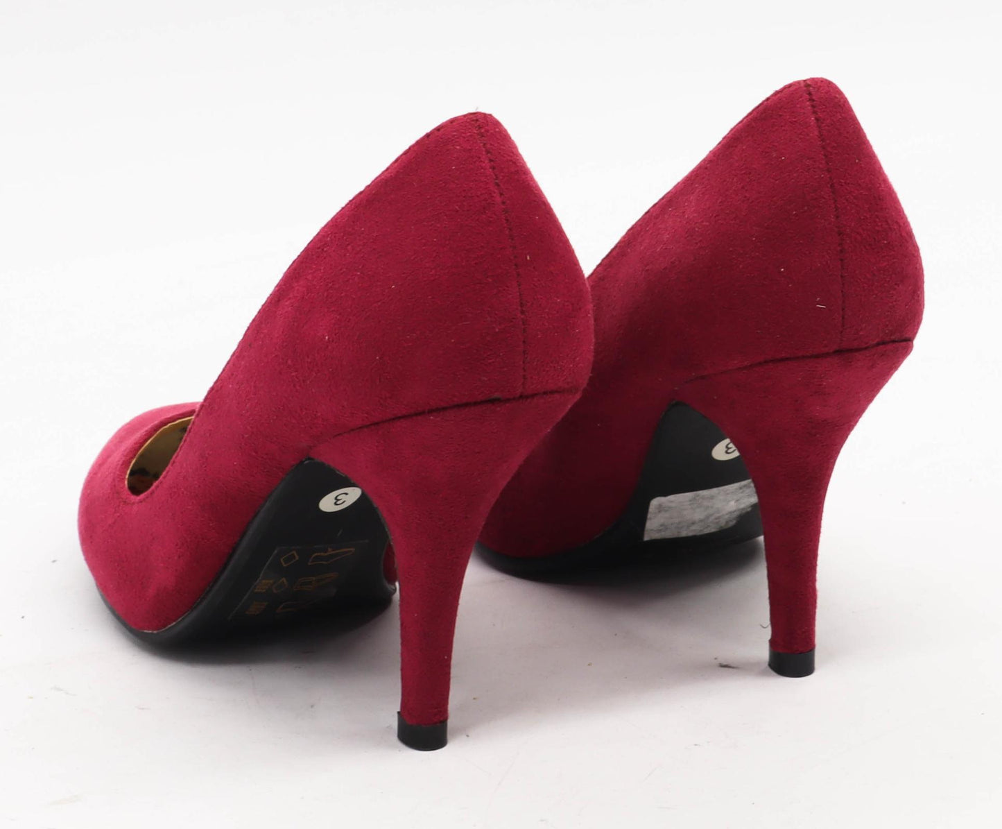 Red Level Womens UK Size 3 Pink Stiletto Heels