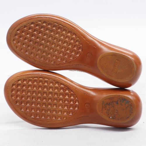 Marks & Spencer Womens UK Size 3 Gold Flip-Flops