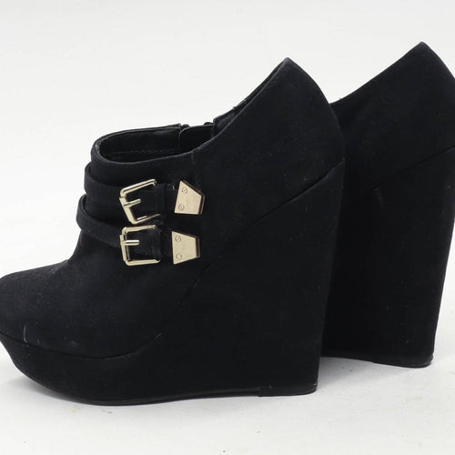 New Look Womens UK Size 5 Black Ankle Boots