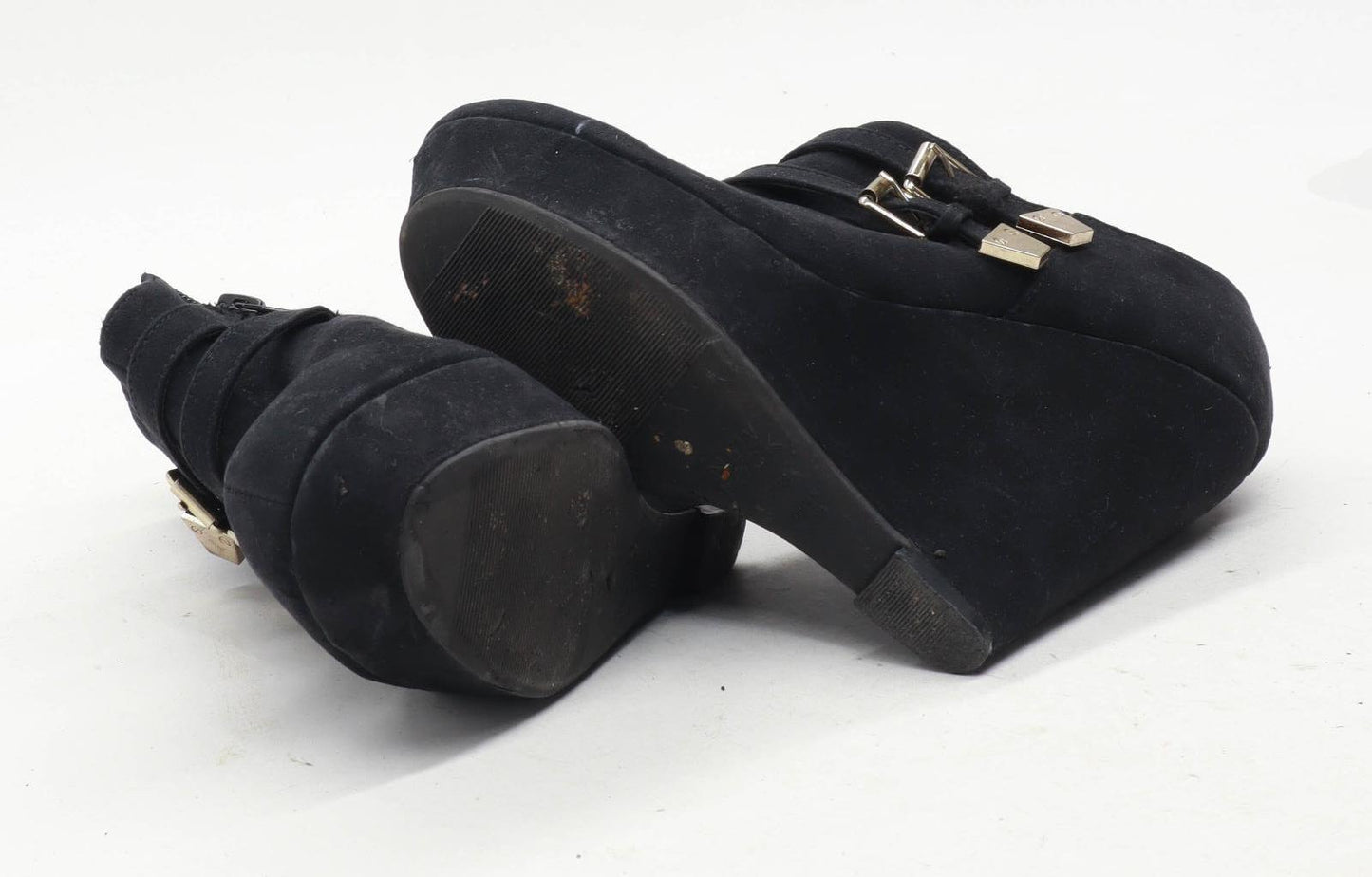 New Look Womens UK Size 5 Black Ankle Boots