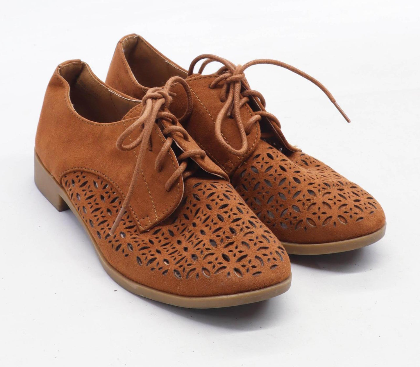 Primark Womens UK Size 4 Brown Brogues