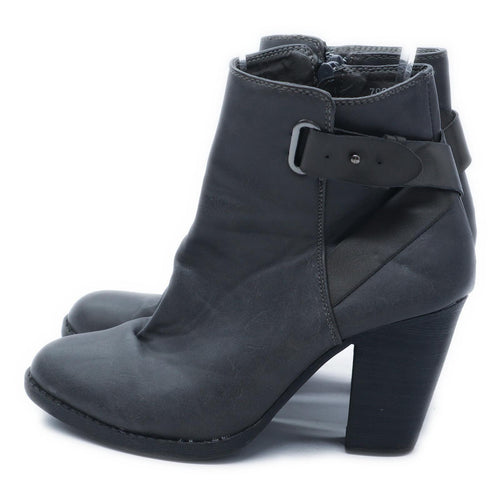 Sole Desire Womens UK Size 3 Grey Leather Ankle Boots