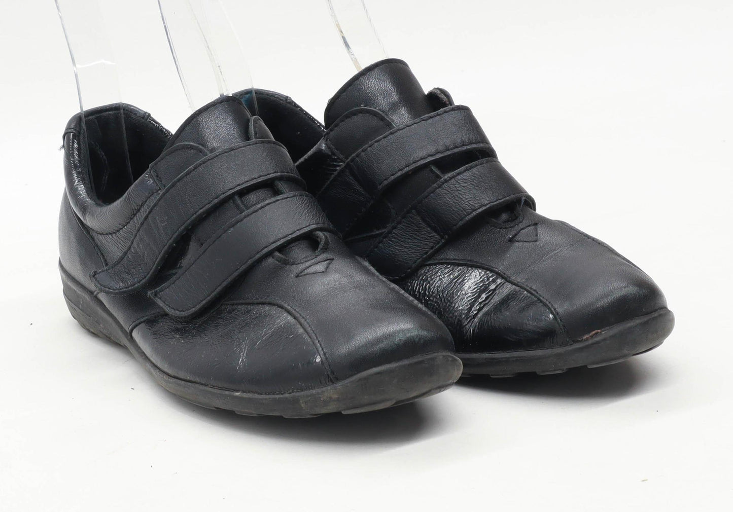 Pavers Womens EU Size 37 Black Leather Shoes