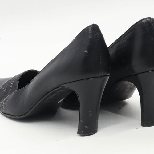 Marks & Spencer Womens UK Size 5 Black Leather Shoes