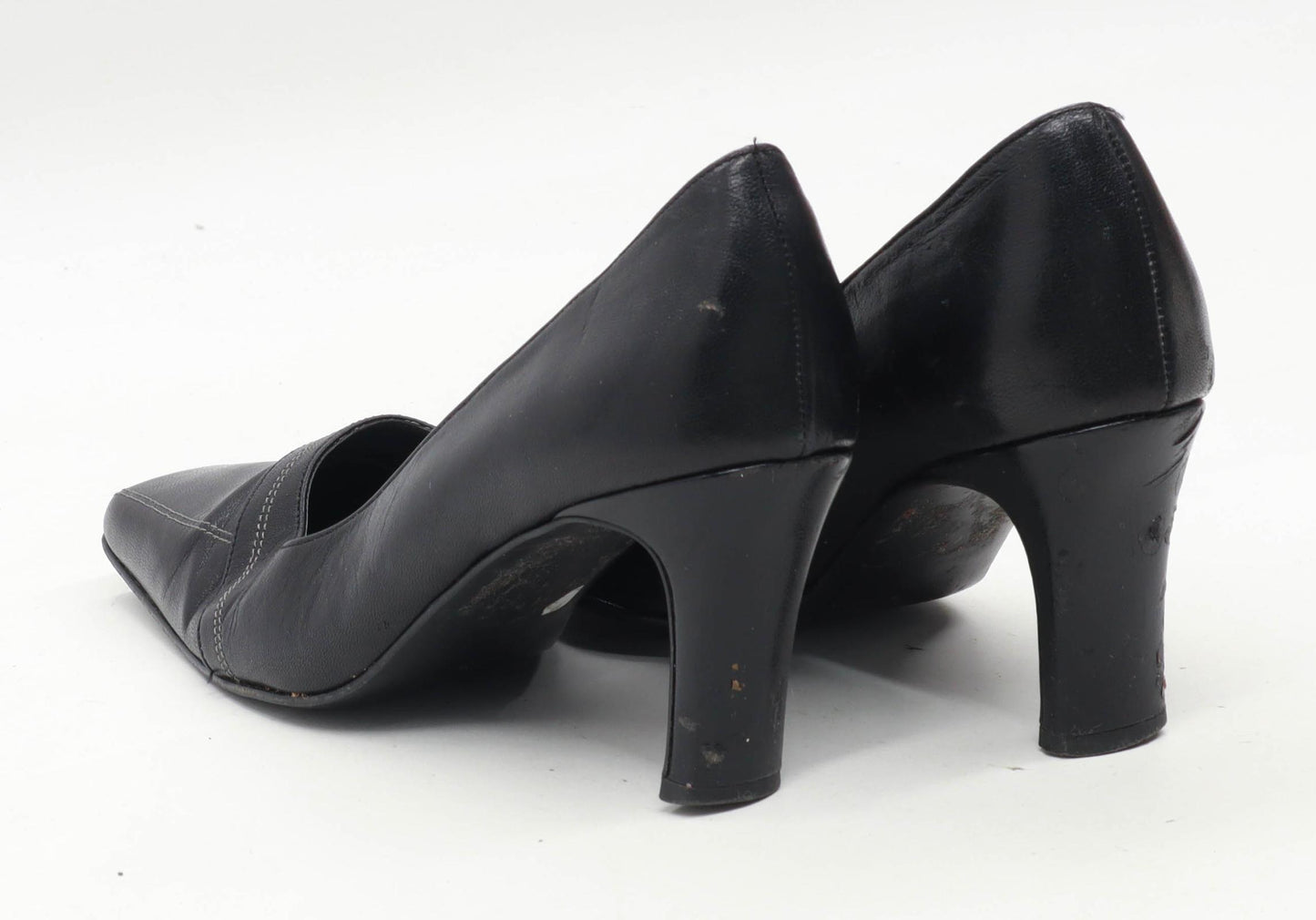 Marks & Spencer Womens UK Size 5 Black Leather Shoes