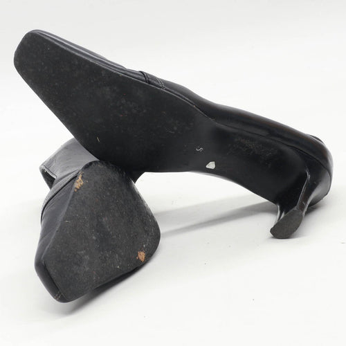 Marks & Spencer Womens UK Size 5 Black Leather Shoes