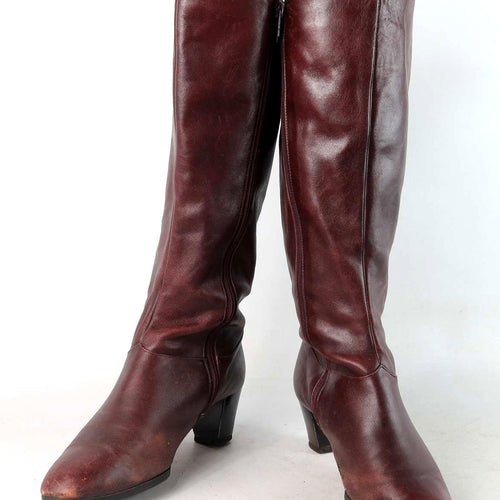 Juhani Palmroth Womens UK Size 4.5 Brown Knee-High Boots