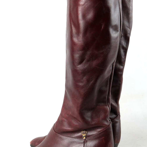 Juhani Palmroth Womens UK Size 4.5 Brown Knee-High Boots